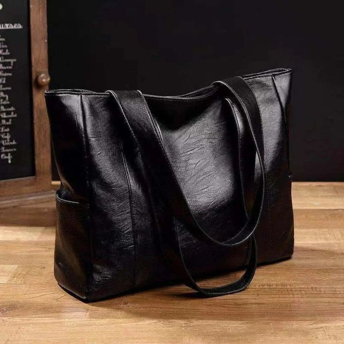 Damen-Umhängetasche – Retro-Design mit glatter Oberfläche