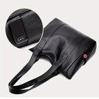 Women's Shoulder Bag – Retro Design with Smooth Surface