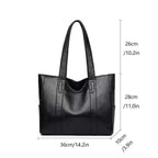 Women's Shoulder Bag – Retro Design with Smooth Surface