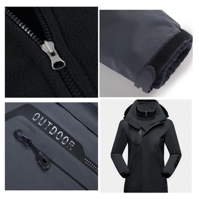 3-in-1 Outdoor Bescherm Jas | Wind & Waterafstotend
