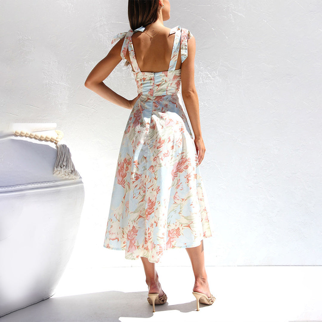 Soria™ - Fashionable floral midi dress