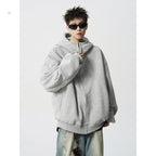 Noah Laurent | Luxurious Loose-Fitting Cardigan in Gray &amp; Black