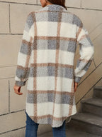 Isabelle™ | Comfortable checked teddy coat