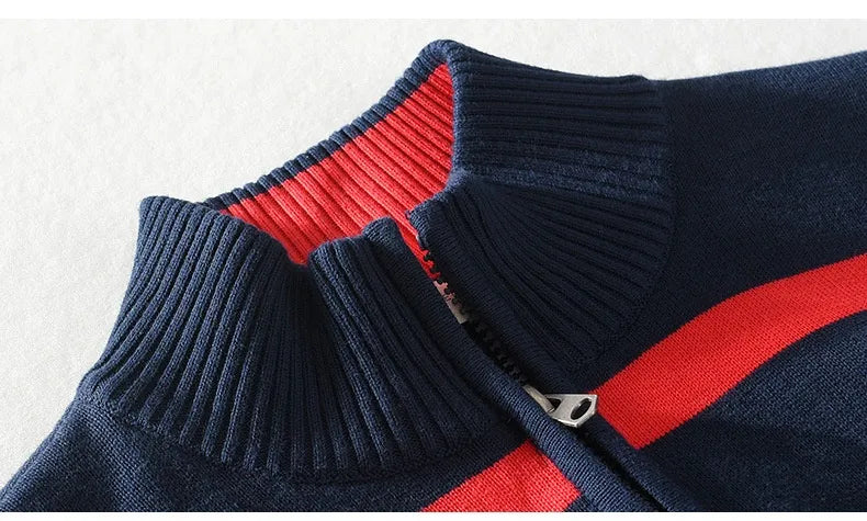 Luc – Lässiger Pullover mit halbem Reißverschluss
