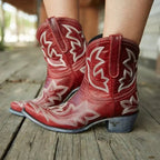 Joanne Cowboystiefel | Damen-Lederstiefel mit Stickerei und Western-Chic-Design