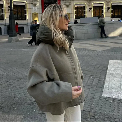 Alina Damenjacke | Lässige lockere Jacke aus weichem und strapazierfähigem Material