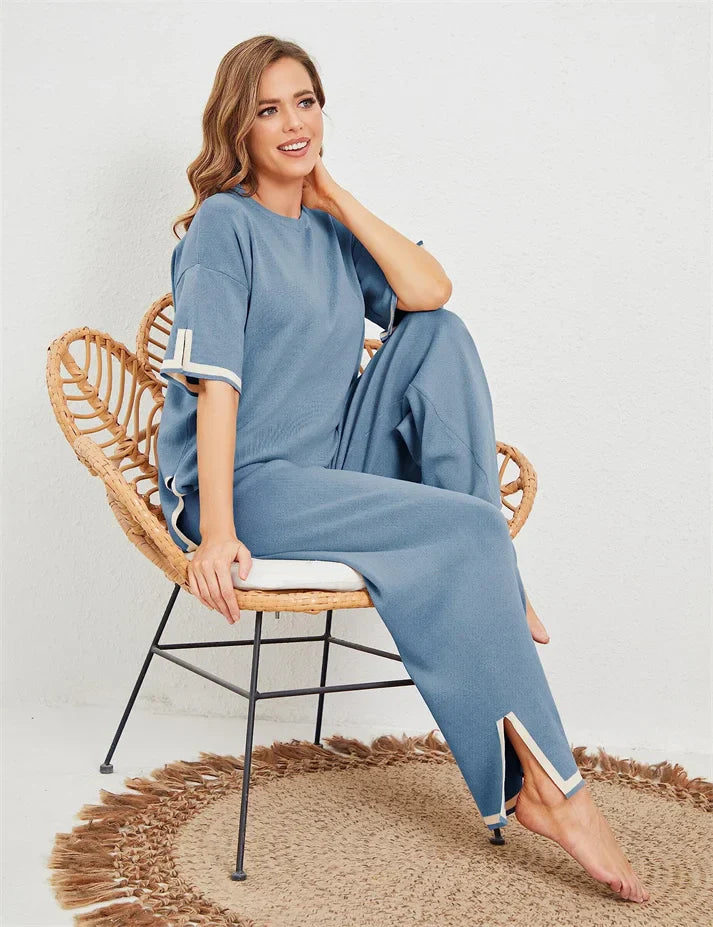Amy™ | Elastic Knitted Lounge Set 