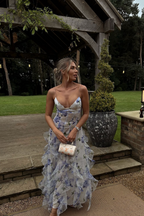 Hazel | Geblümtes Maxikleid mit Rüschen