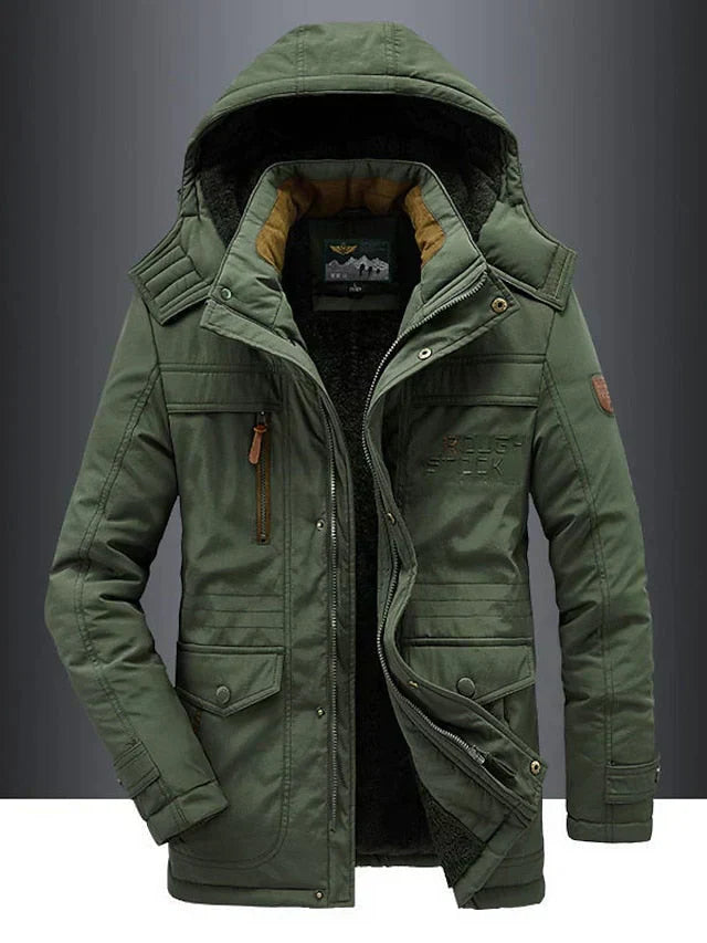 Bjorn | Warme Heren Fleece Winterjas Van Premium Wolmix
