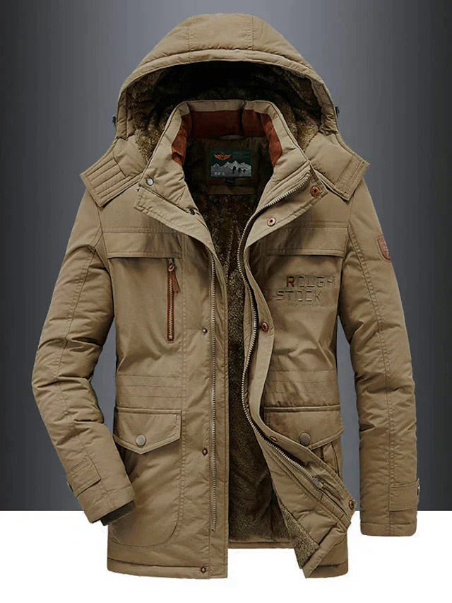 Bjorn | Warme Heren Fleece Winterjas Van Premium Wolmix
