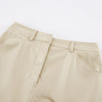 Larvona | Midi Skirt with Slit &amp; High Waist