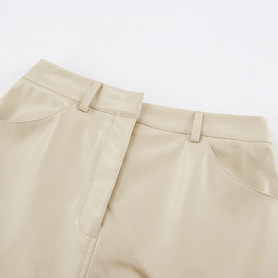 Larvona | Midi Rok met Split & Hoge Taille