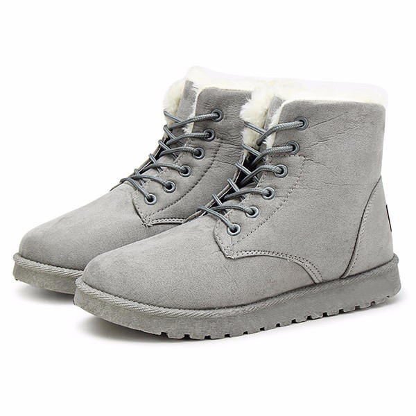 Snow White ankle boots with lace-up closure