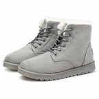 Snow White ankle boots with lace-up closure