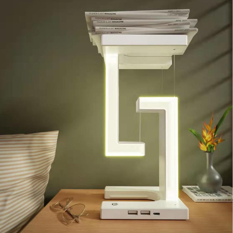 LEVITAS | Wireless Rechargeable Floating Table Lamp | Modern Minimalist | Magical Design 