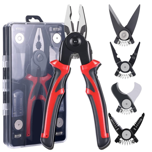 VersaGrip 5-in-1: All-in-One Pliers Set with Interchangeable Heads