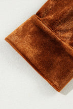 Isabella | Samtbluse mit Knopfleiste