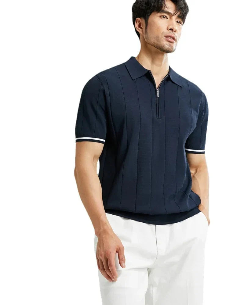 BUSCAS - Zipped Polo Shirt Men