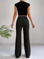 Marissa™ – Stilvolle Biesenhose mit hoher Taille