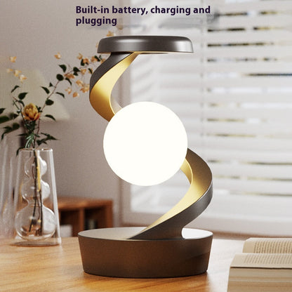 Desk Lamp, Rotating Moon with Phone Wireless Charging