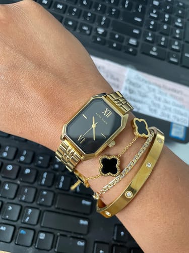 Goldenes Kleeblatt-Armband