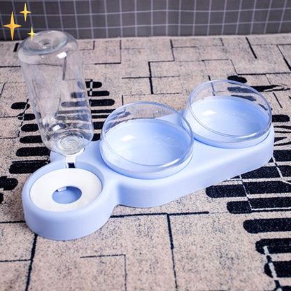 Double Feeding Bowl with Automatic Water Filler so that your Pet Always Gets Enough Moisture