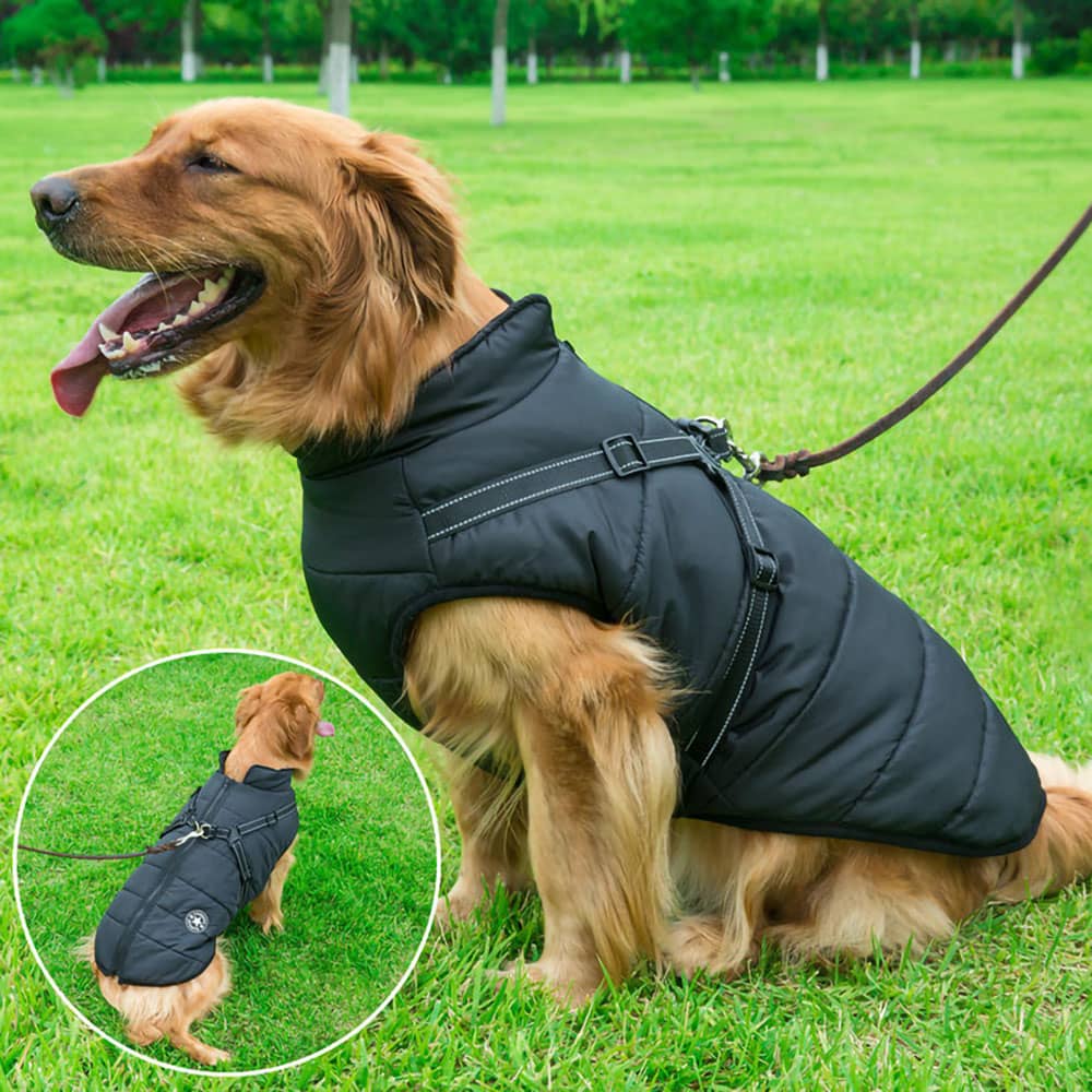 ComfyPuffer™ | Winterjas voor Honden met Ingebouwd Harnas