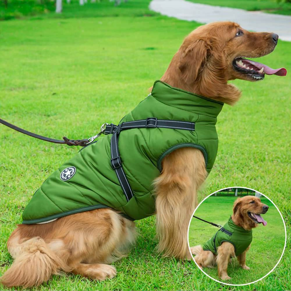 ComfyPuffer™ | Winterjas voor Honden met Ingebouwd Harnas