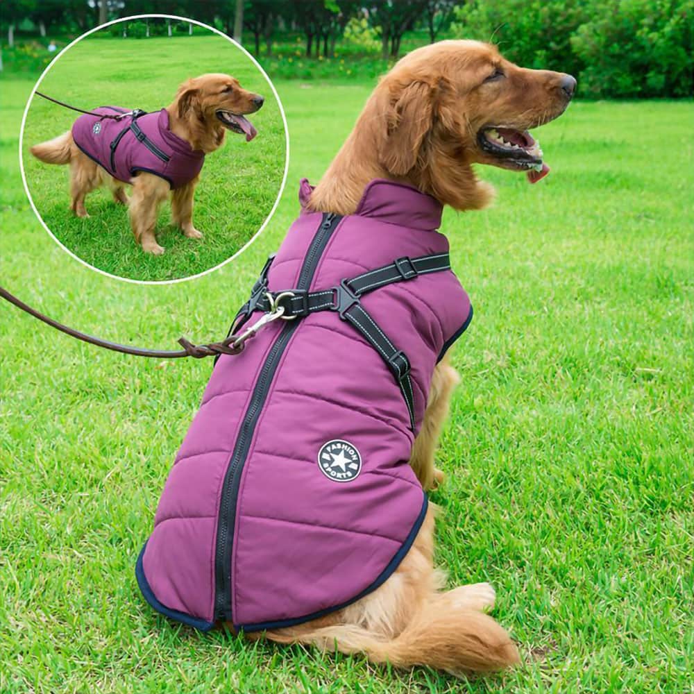 ComfyPuffer™ | Winterjas voor Honden met Ingebouwd Harnas