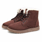 Snow White ankle boots with lace-up closure