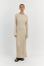 Louia™ | Gestricktes Kleid mit langen Ärmeln