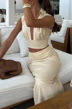 Co-Ord Set – Minimalistische Eleganz in Beige 