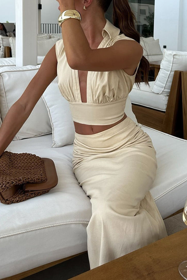 Co-Ord Set – Minimalistische Eleganz in Beige 
