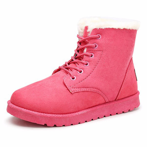 Snow White ankle boots with lace-up closure