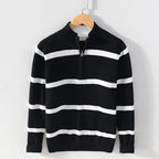 Luc – Lässiger Pullover mit halbem Reißverschluss