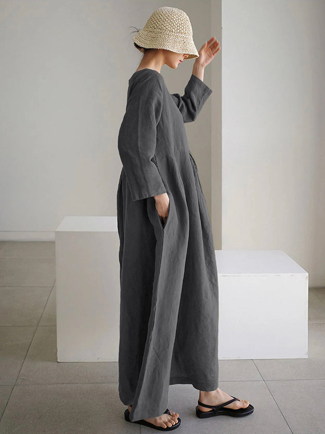 Jessica™ | Elegantes Kleid mit Taschen 