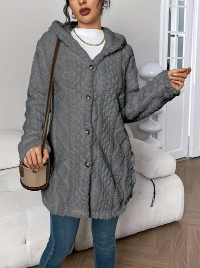 Lisa™ | Warmer Teddymantel mit Kapuze