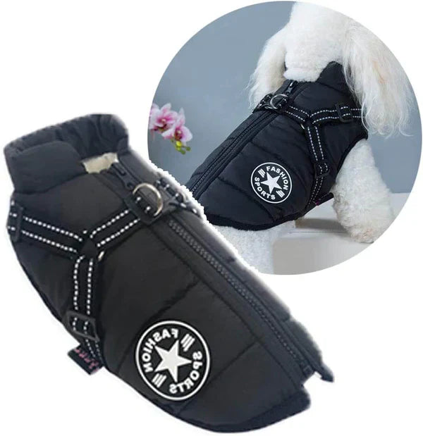 ComfyPuffer™ | Winterjas voor Honden met Ingebouwd Harnas