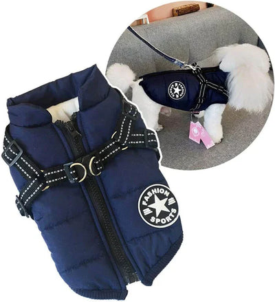 ComfyPuffer™ | Winterjas voor Honden met Ingebouwd Harnas