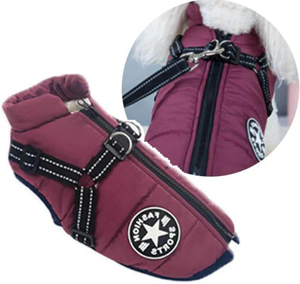 ComfyPuffer™ | Winterjas voor Honden met Ingebouwd Harnas