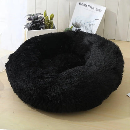 Donut Shaped Pet Bed | Breathable Plush Cotton