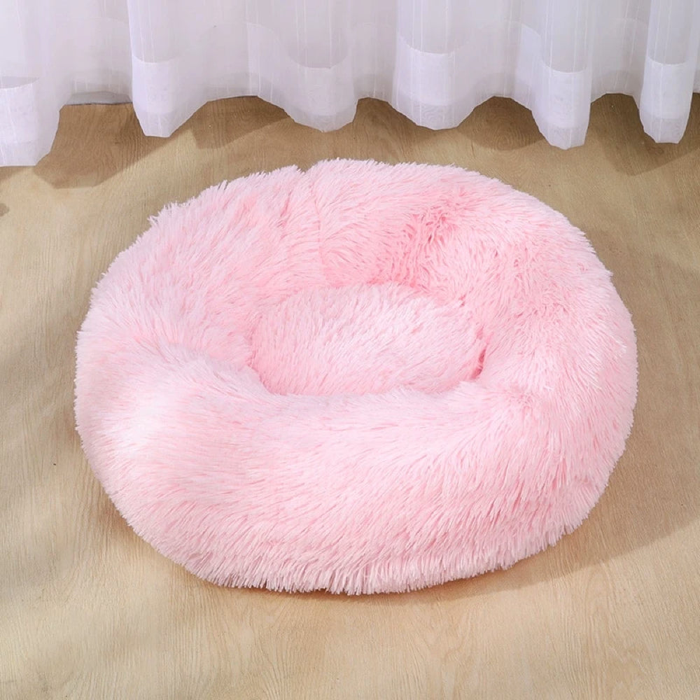 Donut Shaped Pet Bed | Breathable Plush Cotton