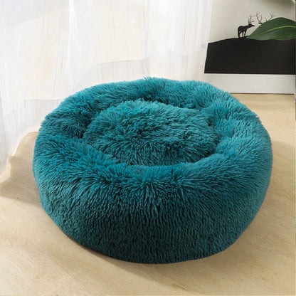 Donut Shaped Pet Bed | Breathable Plush Cotton