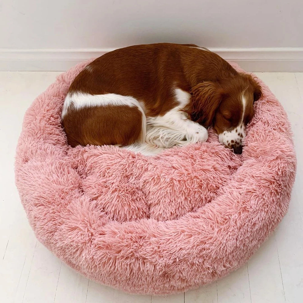 Donut Shaped Pet Bed | Breathable Plush Cotton