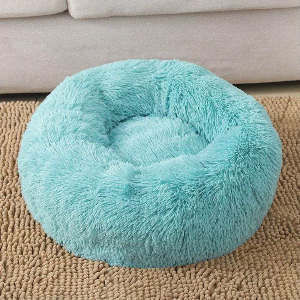 Donut Shaped Pet Bed | Breathable Plush Cotton