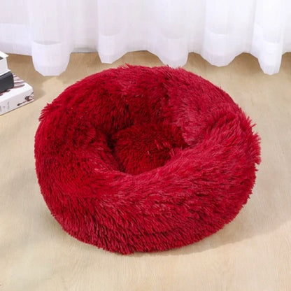 Donut Shaped Pet Bed | Breathable Plush Cotton