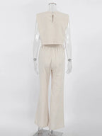 Leinen-Set Hose + Top - Co-ord Set