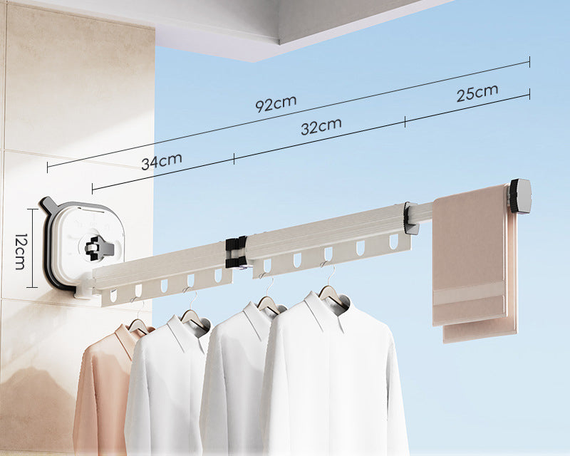 Wall mounted drying rack 