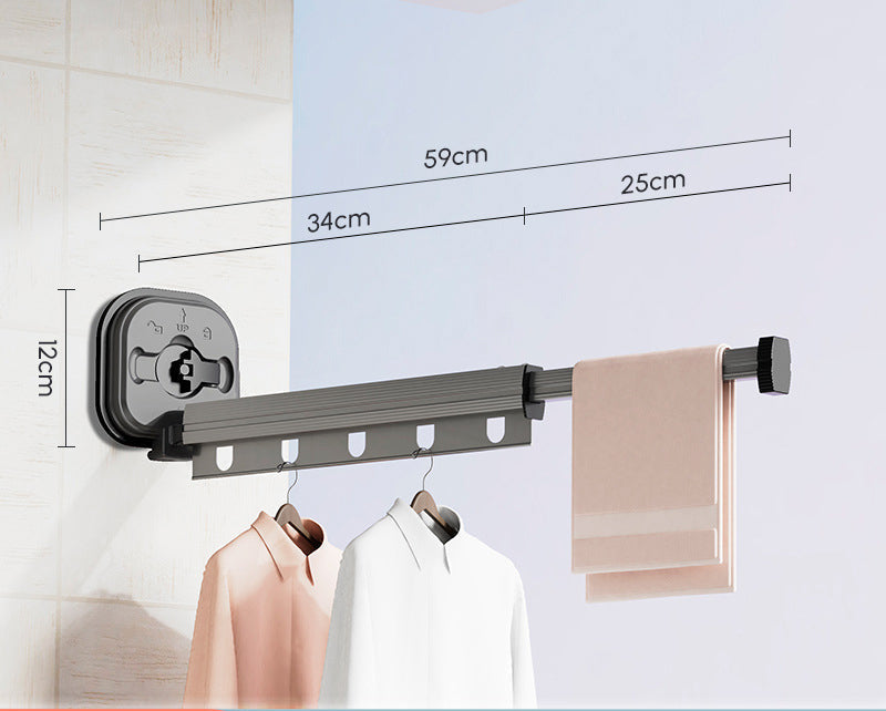 Wall mounted drying rack 