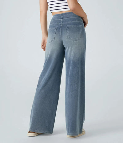 Eva | Comfortabele & Elastische Broek Met Hoge Taille